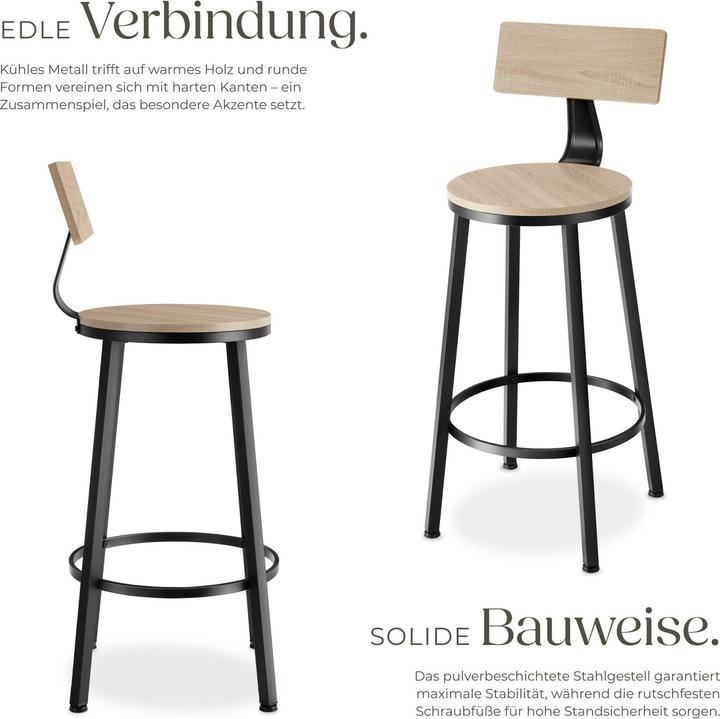 Produktbild tectake Barhocker Poole
