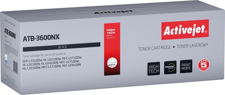 Activejet ATB-3600NX Toner für Brother Drucker Ersatztoner Brother TN3600XL Supreme 6000 Seiten