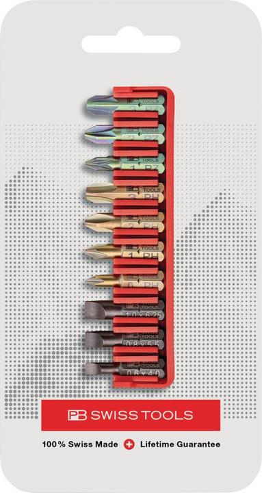 Produktbild PB Swiss Tools Bitset PB C6.701 CN BitBlock mit 10 Bits (Kreuz Pozidriv PZ, Kreuz Phillips PH)