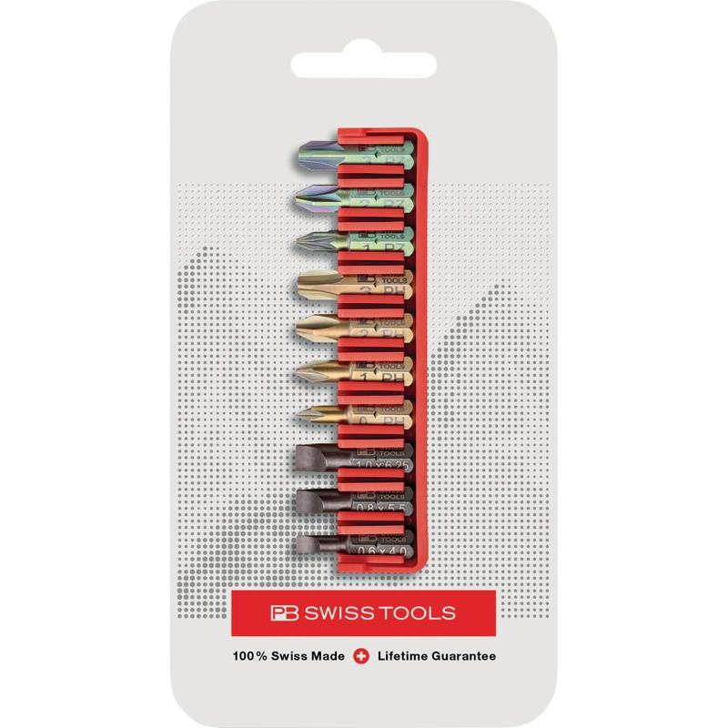 Thumbnail - PB Swiss Tools, Bits, Bitset PB C6.701 CN BitBlock mit 10 Bits (SL3, SL 2, SL4, PZ3, PH3, PH1, PH2, PZ2, PH0, PZ1)
