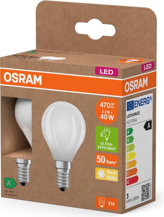 Produktbild Osram LED Classic (E14, 470 lm, 2x)