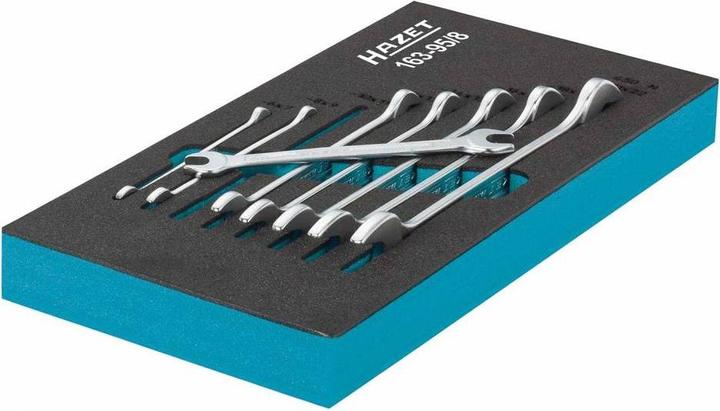 Produktbild HAZET Doppel-Maulschlüssel Satz 163-519/12 ∙ Aussen Sechskant Profil ∙ 6 - 36 ∙ Anzahl Werkzeuge: 12… (18 mm, 17 mm, 27 mm, 30 mm, 34 mm, 23 mm, 13 mm, 10 mm, 16 mm, 21 mm, 12 mm, 11 mm, 22 mm, 24 mm, 32 mm, 20 mm, 36 mm, 19 mm)
