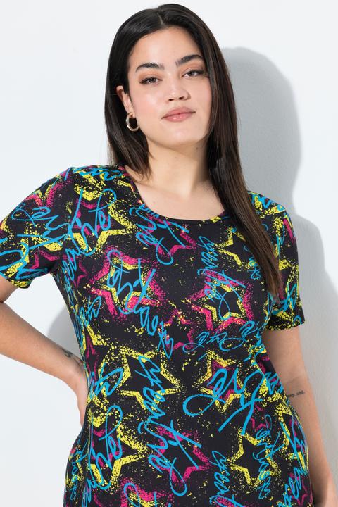 Actual product image Angel of Style Jersey-Maxikleid, Straight Fit, Sternenmuster (56)
