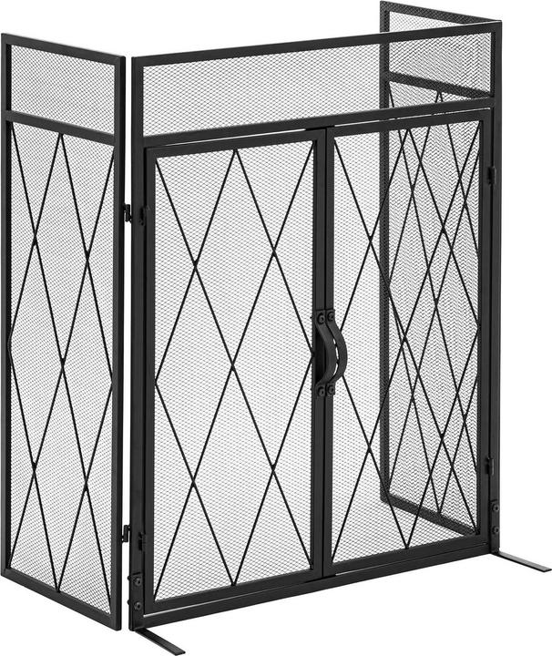 Immagine prodotto Hillvert Parascintille per camino - 127 x 80 cm - Con porta