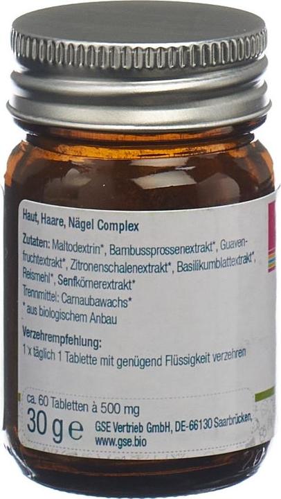 Produktbild GSE Haut Haare Nägel Complex Bio Tabl (60 Stk., Tabletten, 123 g)