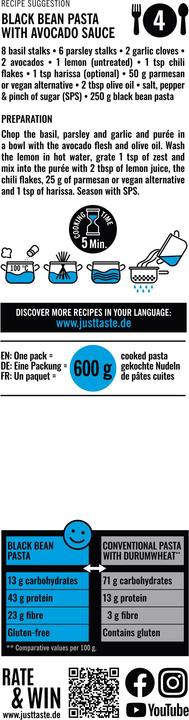 Actual product image Just Taste Black Bean Spaghetti Organic (250 g)