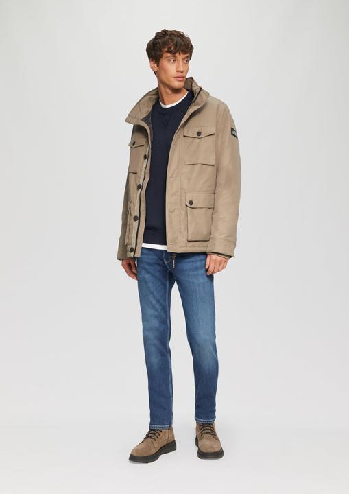 Actual product image S.Oliver Sweatshirt Sweatshirt mit Garment Dye und Logo-Detail (S)