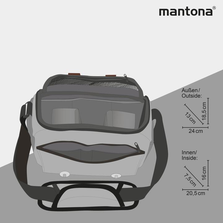 Produktbild mantona Kameratasche Milano piccolo (Kamera Schultertasche)