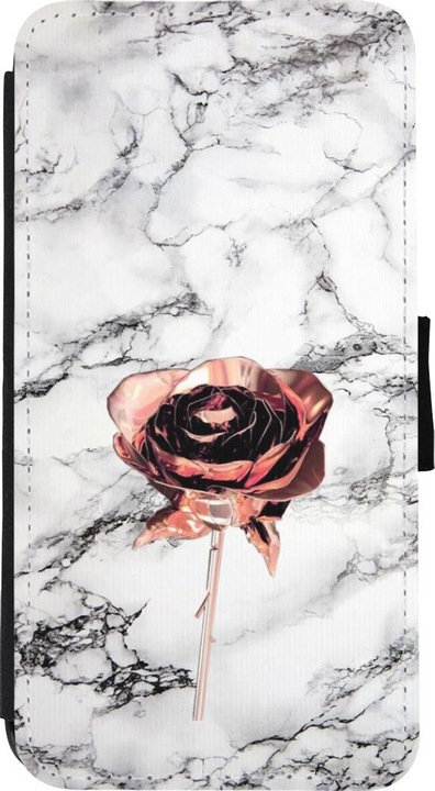 Produktbild PhoneLook Hülle Wallet schwarz Marble Rose Gold (Apple iPhone XS Max)