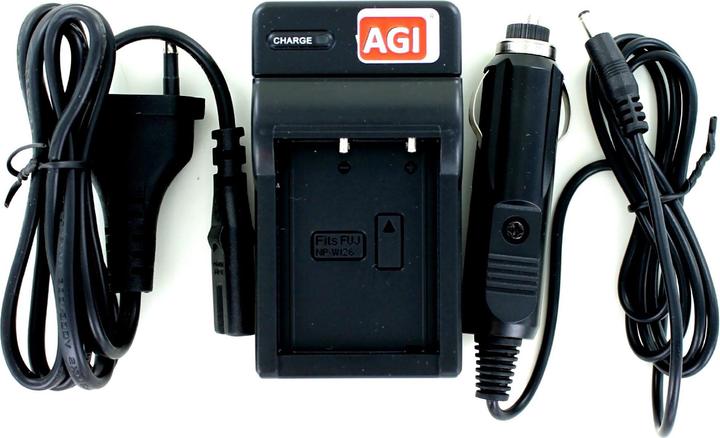 Produktbild AGI Ladegerät kompatibel mit Fujifilm NP-W126/NP-W126S (Kamera Akku Ladegerät)