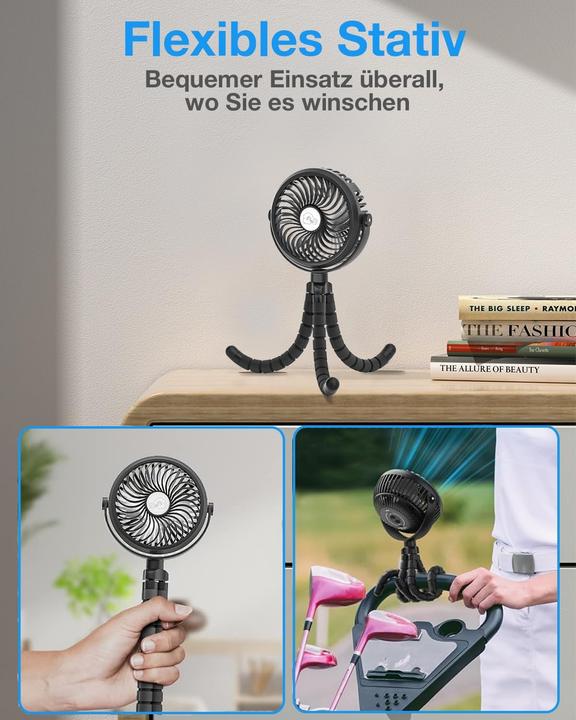 Produktbild AidSci Tragbarer Ventilator mit flexiblem Stativ