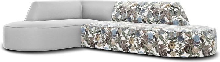 Garden Light Blue Pattern, Light Grey