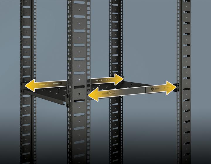 Productafbeelding Intellinet 19" plank variabele rails 750mm diep zwart