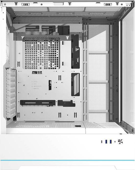 Produktbild Darkflash Tech Darkflash DY451L computer case without fans (white) (ATX, ITX, mATX)