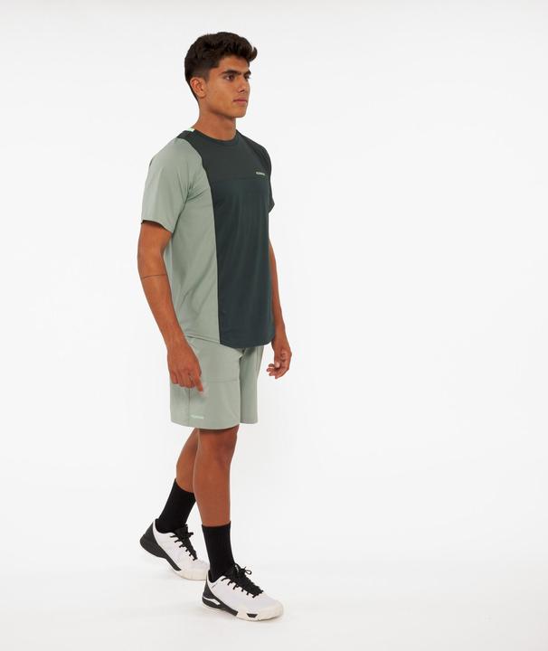 Actual product image Kuikma Men's padel t-shirt short sleeve breathable - Dry green (M)