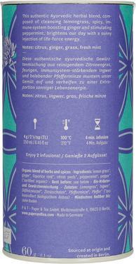 Nährwerte und Zutaten Paper & Tea Pure Prana | Bio-Tee (60 g)