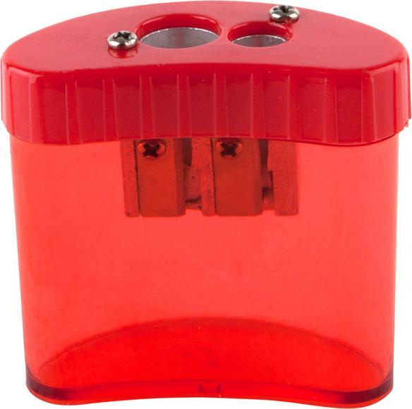 Actual product image Idena Sharpening box 2 oval, assorted colours