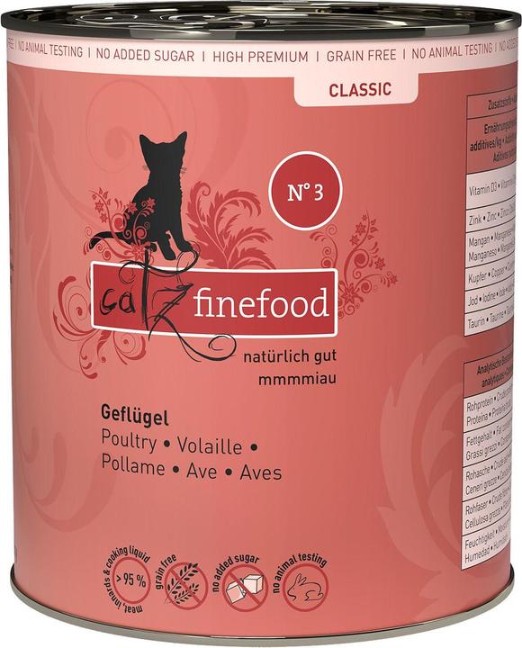 Actual product image Catz Finefood No.03 Poultry (Adult, 1 pcs., 800 g)