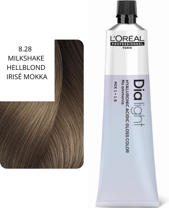Image du produit L'Oréal Professionnel Dialight 8.28 milkshake hellblond irisé mokka 60ml (8.28 milkshake blond clair irisé moka)