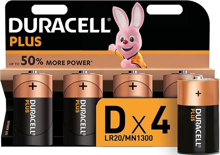 Actual product image Duracell Plus (4 pcs., D)
