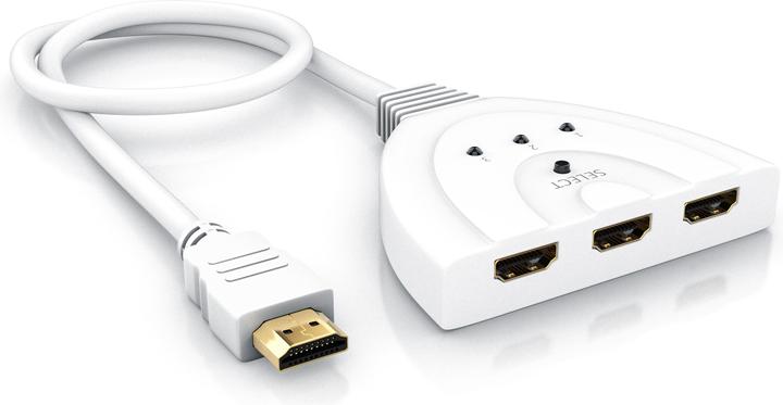 Produktbild CSL 3 Port HDMI Switch, Full HD, automatische Umschaltung / 3D / HDCP / CEC