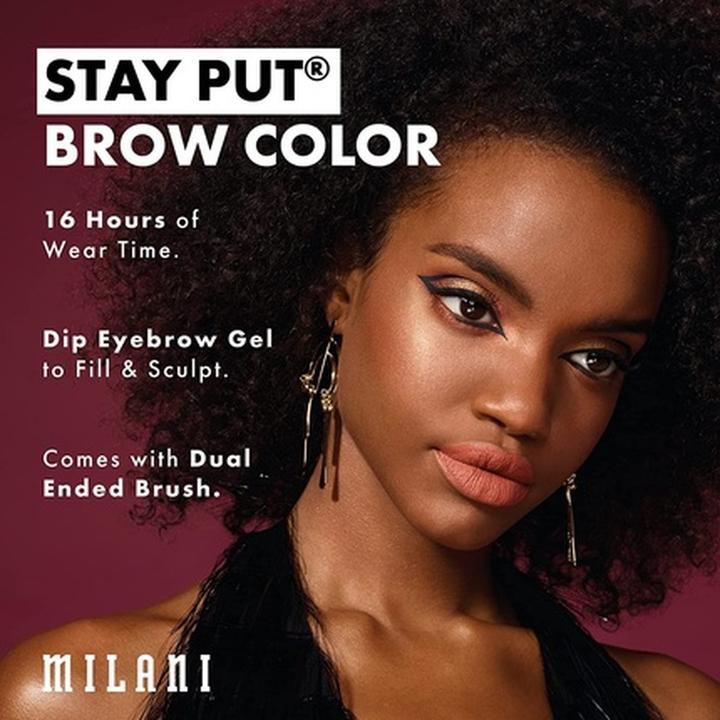 Actual product image Milani Stay Put Brow Colour Soft Brown