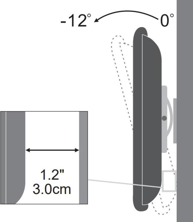 Produktbild Techly Klammer - für Flachbildschirm - Schwarz - Bildschirmgrösse: 33-76.2 cm (13"-30") (Wand, 30", 15 kg)
