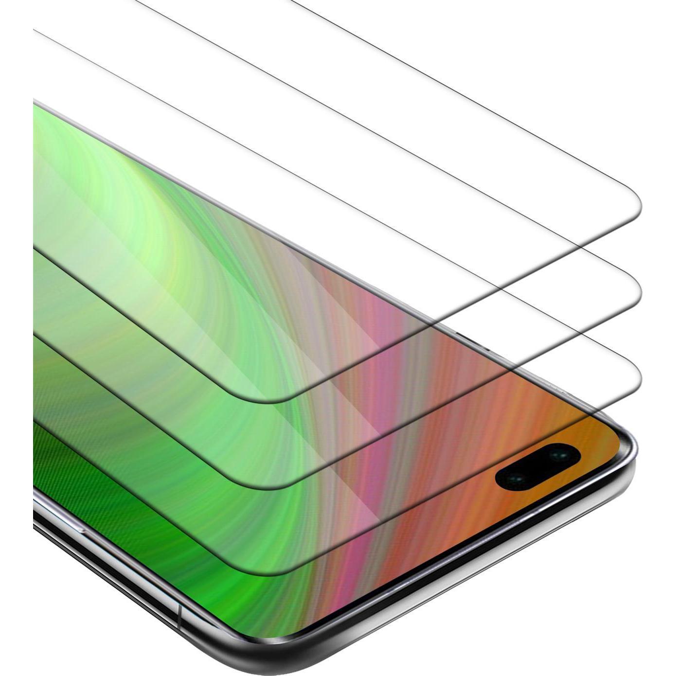 Cadorabo Displayschutzglas (3 Stück, Honor 30s), Smartphone Schutzfolie, Transparent