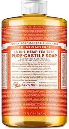 Immagine prodotto Dr. Bronner's 18-IN-1 Albero del tè (Sapone liquido, 945 ml)