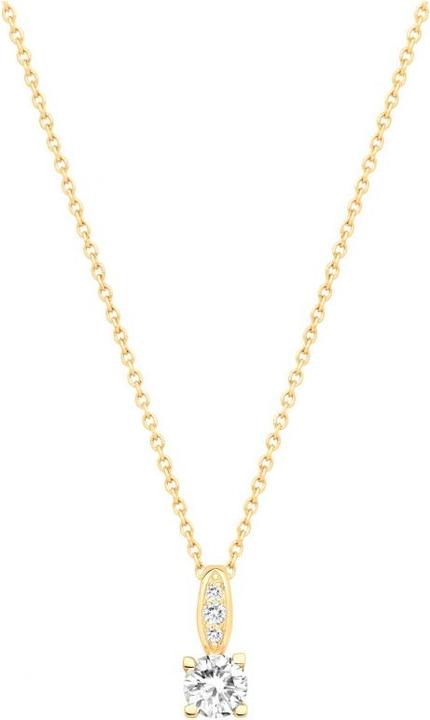Image du produit Lara Collier Plaque Or - Zirconia (Laiton)