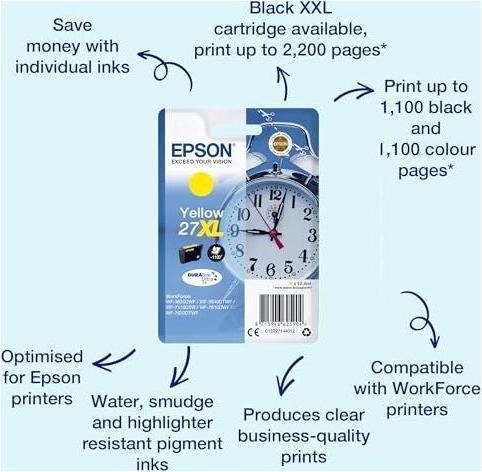 Produktbild Epson 27XL DuraBrite Ultra (Y)