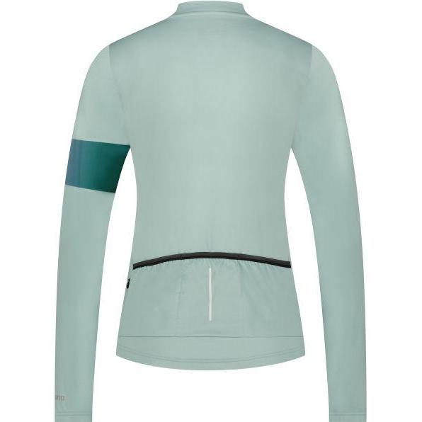 Thumbnail - Shimano, Damen, Velotrikot, W's Kaede long sleeve jersey printed RESTORE GREEN XL (XL), Grün, XL