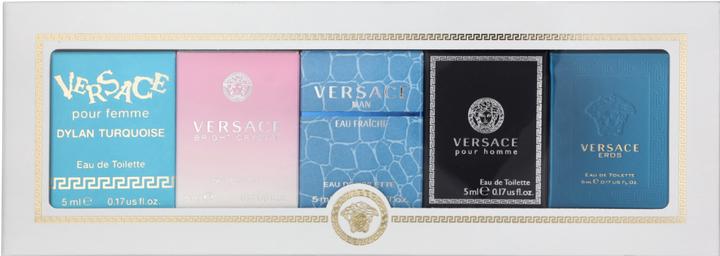 Actual product image NoName Set of miniatures Versace Dylan Turquoise Edt 5ml + Bright Crystal Edt 5ml + Man Eau Fraiche Edt 5ml (Perfume set)