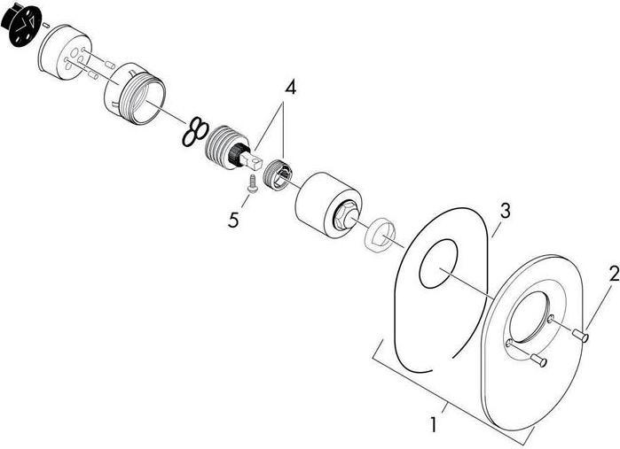 Produktbild hansgrohe Umrüstset Brausemischer