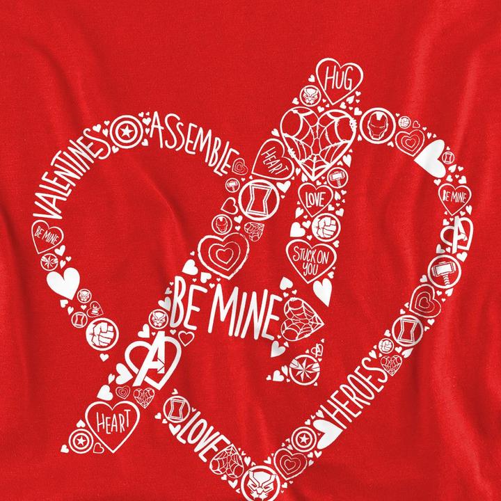 Actual product image Hasbro Unisex Adult Be Mine Heart Sweatshirt (XL)