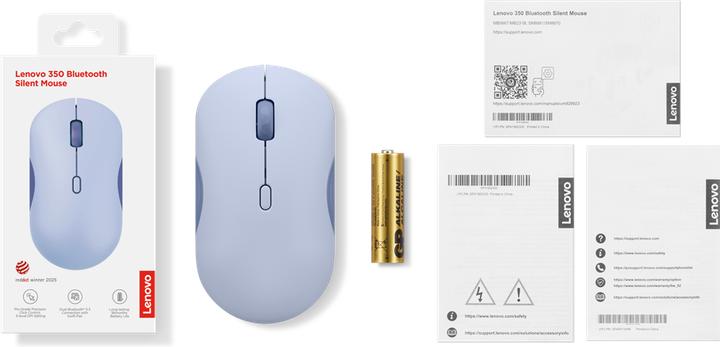 Produktbild Lenovo 350 Bluetooth Silent Mouse Meta Grape (P) (Kabellos)