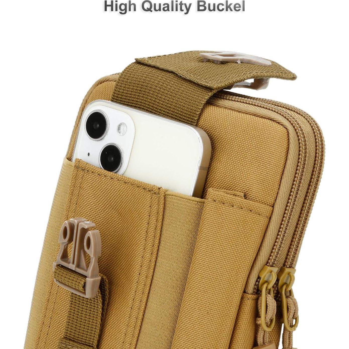 Thumbnail - Cadorabo Handytasche für Nokia 7 PLUS Hülle im Militär Style (Nokia 7 Plus), Smartphone Hülle, Braun