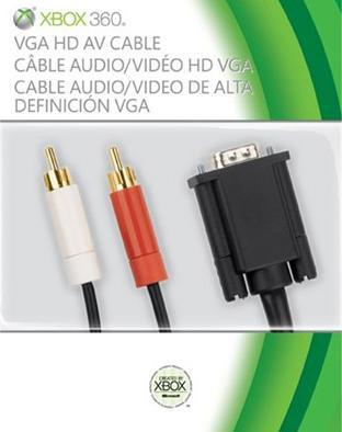 Actual product image Microsoft X360 VGA HD AV Cable (Xbox 360)