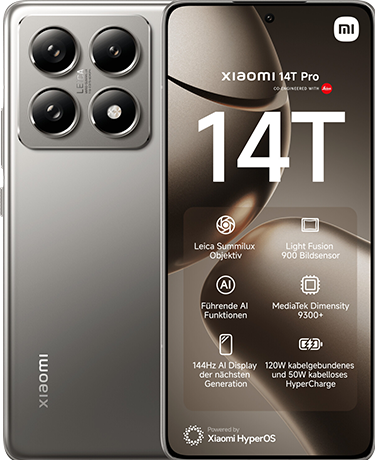 Xiaomi 14T Pro (1000 GB, Titan Gray, 6.67", Dual SIM, 50 Mpx, 5G)