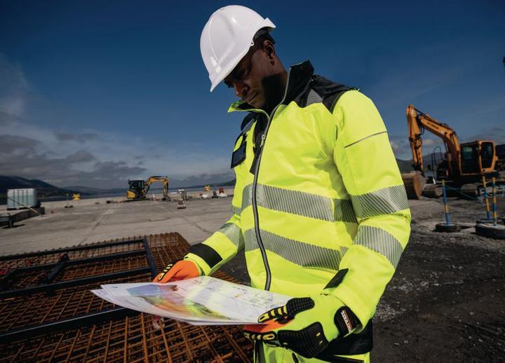 Actual product image Portwest Hi-vis long-sleeved T-shirt T185 yellow/black (M)