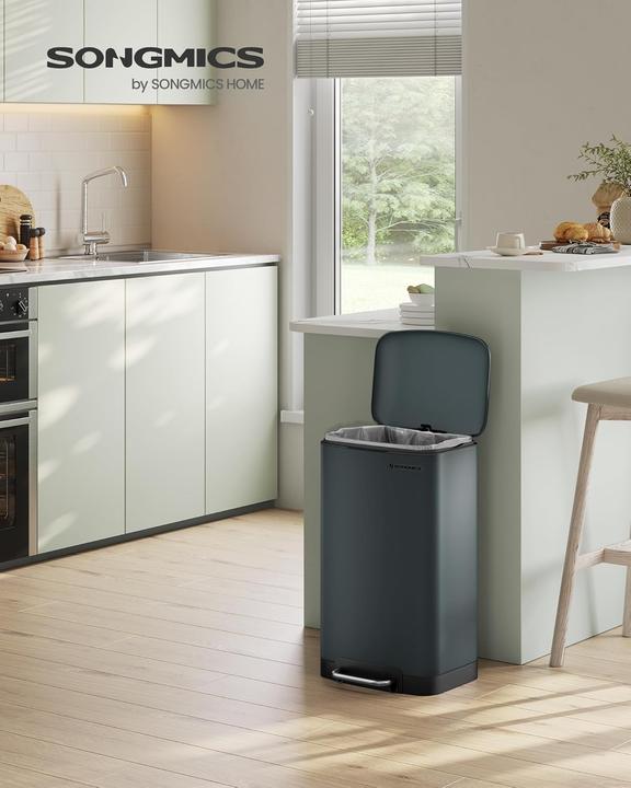 Actual product image Songmics 30L Mülleimer, Rauchgrau (30 l)