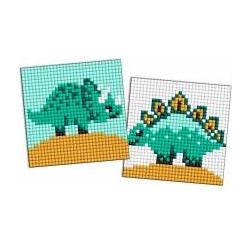 Ideyka Diamant-Mosaik-Aufkleber für Kinder – Dinosaurier 3