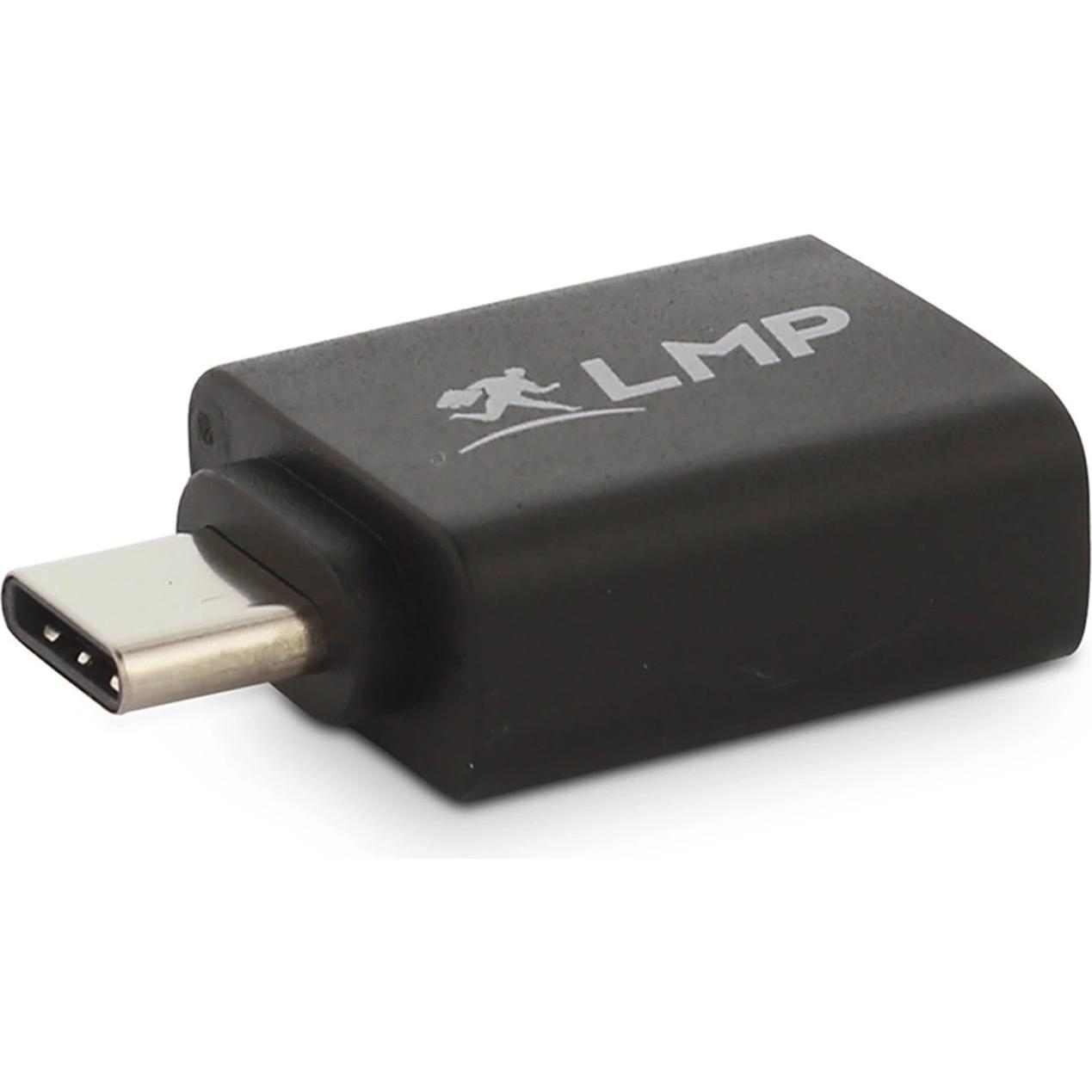 LMP USB-C - USB-A Adapter (USB-A, 2 cm), Data + Video Adapter, Schwarz