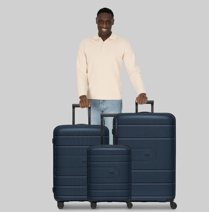 Immagine prodotto Redolz Essentials 11 4 Rollen Kofferset 3-teilig mit Dehnfalte (240 l)