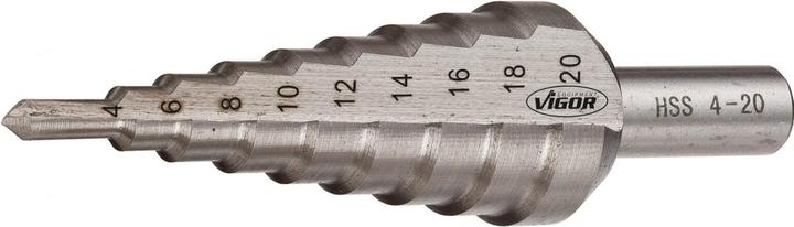 Actual product image Vigor HSS Step drill 4 - 20 mm V23 (4 - 20)