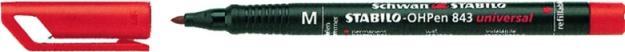 Actual product image STABILO OHPen universal foil pen permanent (Black, Red, Green, Blue, 1 mm, 4 x)