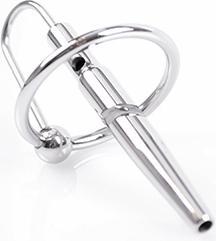 Image du produit Kiotos Steel Plug pénien creux avec anneau brillant - 28 mm