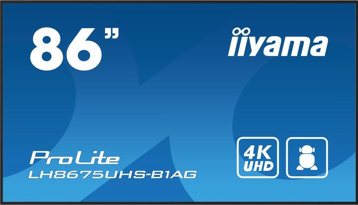 iiyama ProLite LH8675UHS-B1AG (3840 x 2160 Pixels, 85.60")