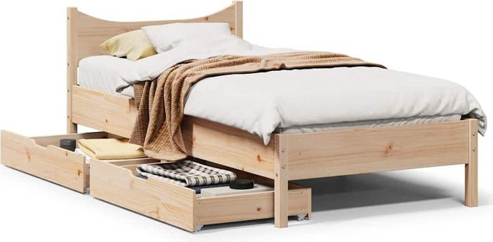 Immagine prodotto vidaXL Letto con cassetti in pino (180 x 200 cm)