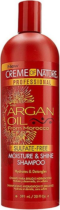 Produktbild Creme of Nature mit Arganöl Feuchtigkeit & Glanz Shampoo 591ml (591 ml, Flüssiges Shampoo)